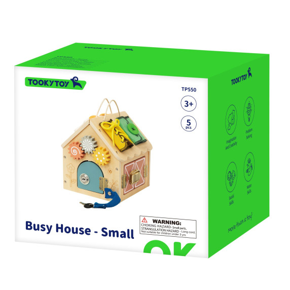 TOOKY TOY Wooden Manipulation House