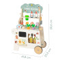 TOOKY TOY Garden Cart Wooden Shop 57pcs