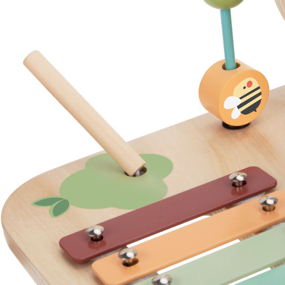 WOOPIE GREEN Wooden Educational Table Musical Sensory Maze 5 in 1