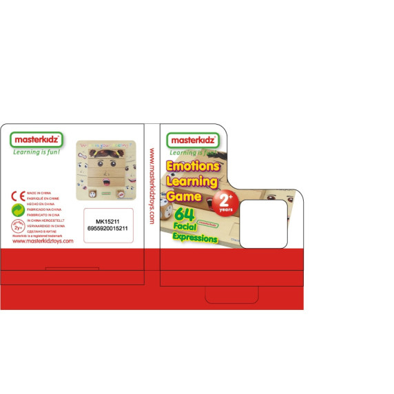 MASTERKIDZ Learning Emotions Wooden Montessori Game
