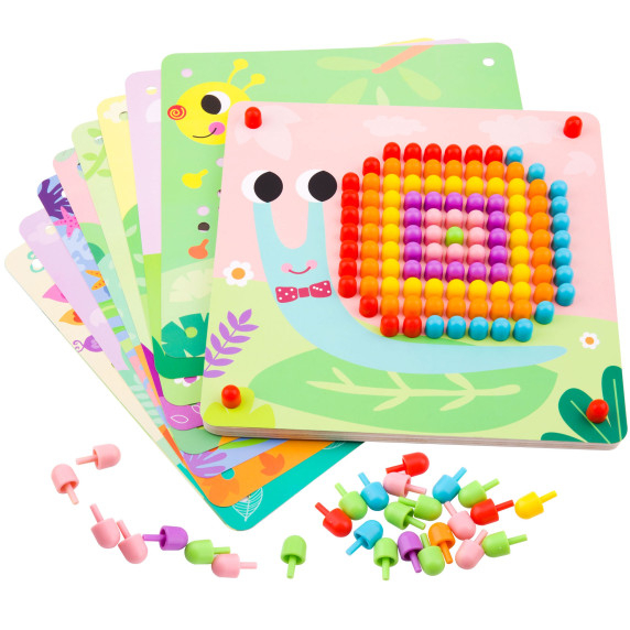 TOOKY TOY Puzzle with Pins and Climbing Pegs