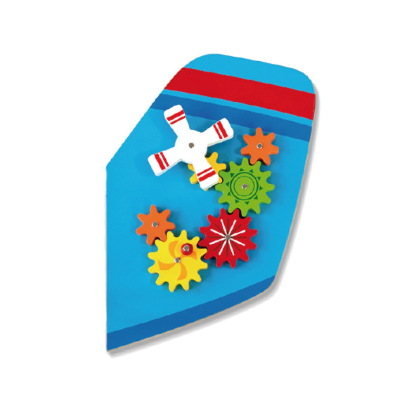 VIGA Wooden Manipulative Sensory Board Airplane FSC Montessori Certificate