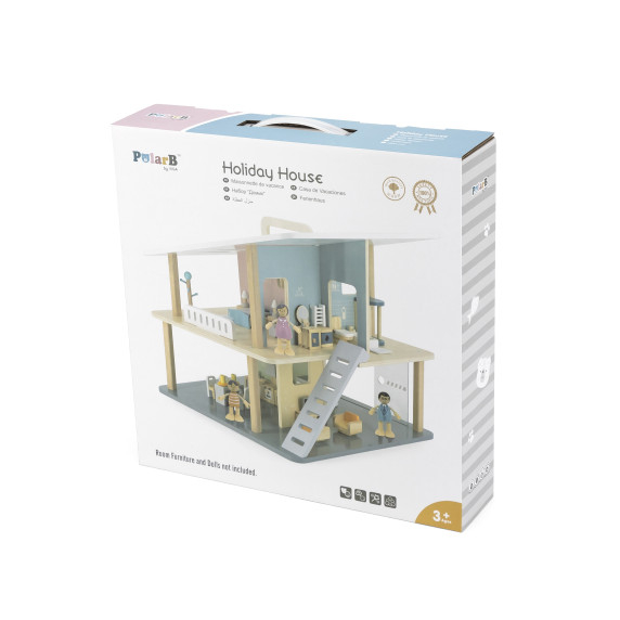VIGA PolarB Wooden Dollhouse