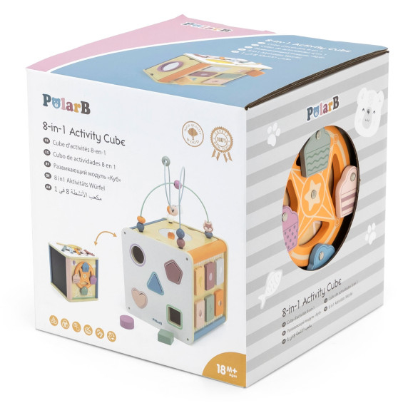 VIGA PolarB Educational Cube 8 in 1 Activity Cube