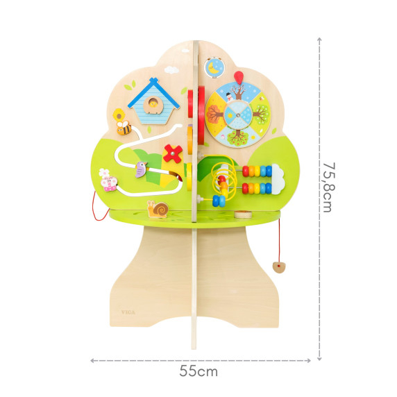 VIGA Wooden Activity Tree Music Educational Center 18m+