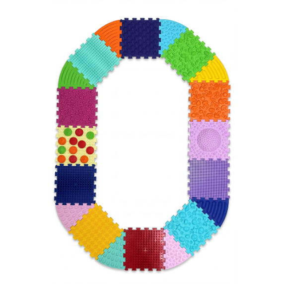 Ortek "Multi Mix" ortopediska massagemattor (12 + 8 + 12 st.)