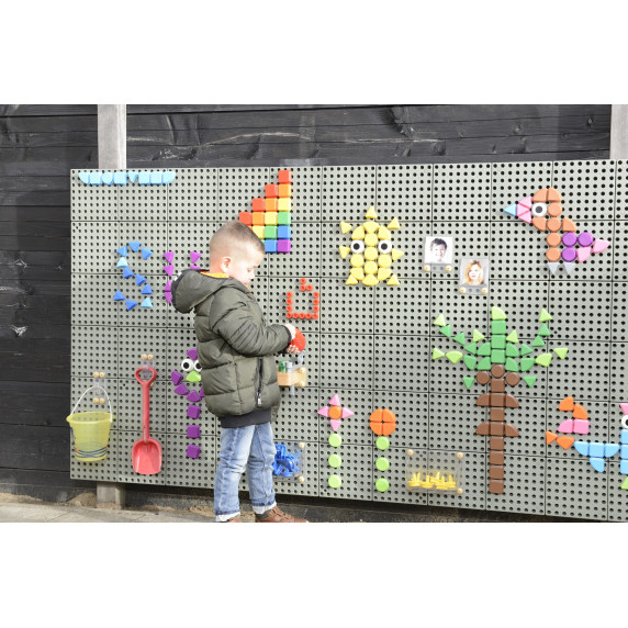 MASTERKIDZ Set of 64 Geometric Shaped Pegs for STEM Boards
