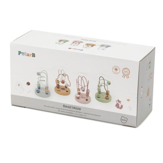 VIGA PolarB Wooden Handy Labyrinth Intertwining Motor Loop 1 pc.
