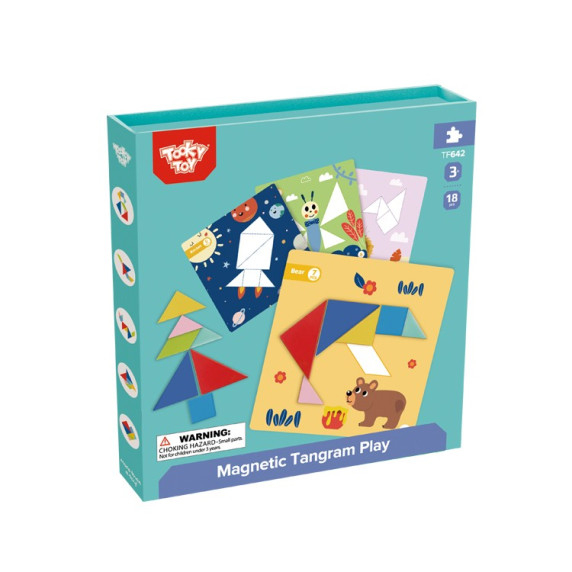 TOOKY TOY Tangram Puzzle Puzzle for Children Learning Shapes Figures Shapes 18 pcs.