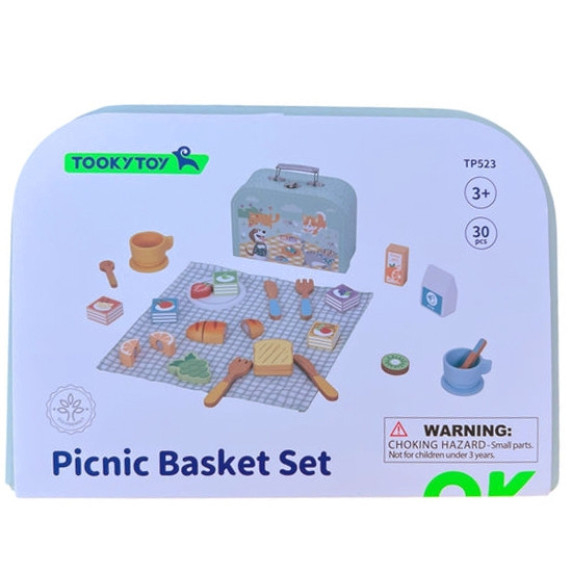 TOOKY TOY Picnic Set Food Cutter with Velcro Breakfast Set