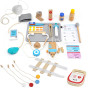 VIGA Large Wooden Ambulance Set Ambulance for Small Rescuers Accessories 25 pcs.