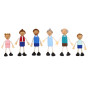 TOOKY TOY Large Wooden Dollhouse + FSC Figures