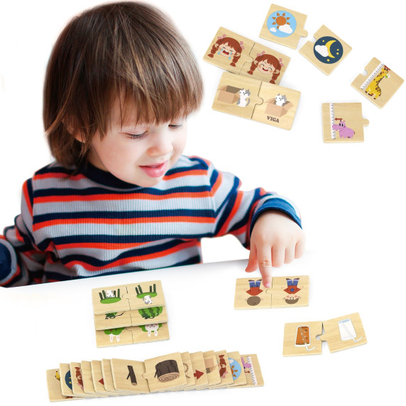 VIGA Wooden Puzzle Opposites