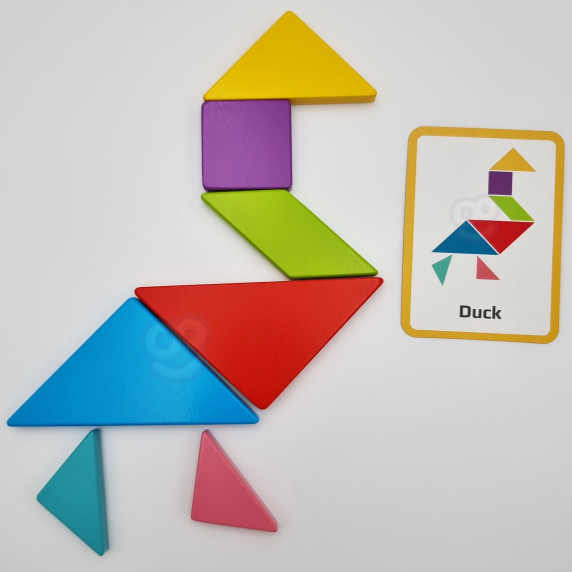 TOOKY TOY Wooden Tangram Puzzle