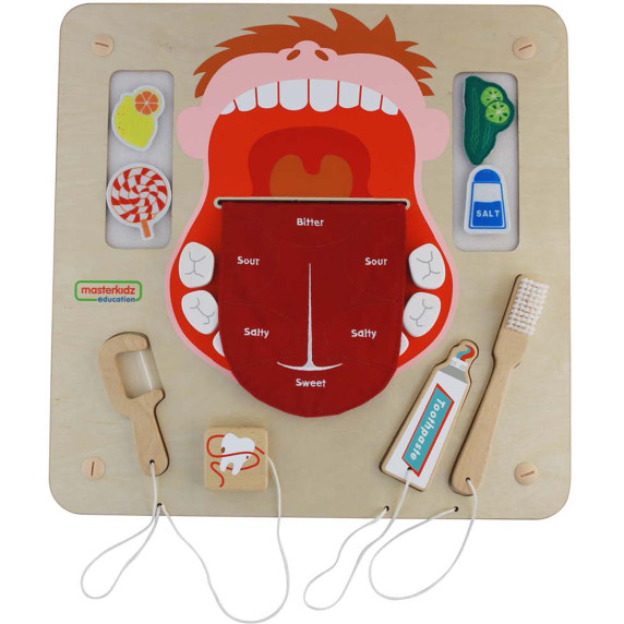 MASTERKIDZ Oral Hygiene Flex Montessori Wall Sensory Board