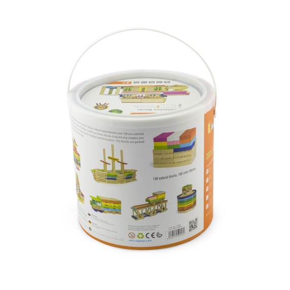 VIGA Wooden Building Blocks Buildings