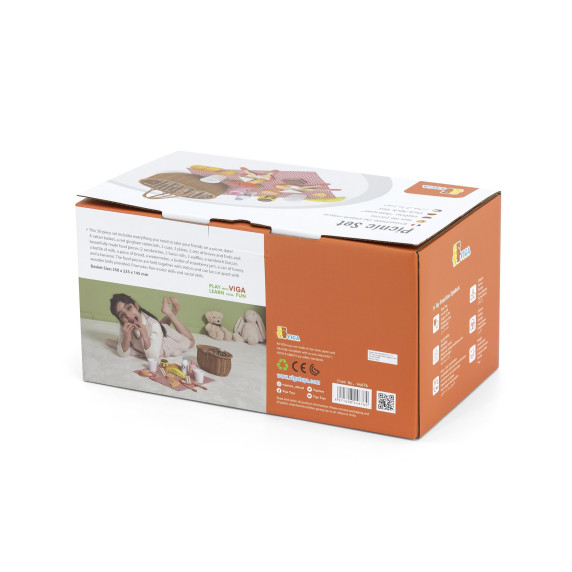 VIGA Wooden Picnic Set 30 pcs.
