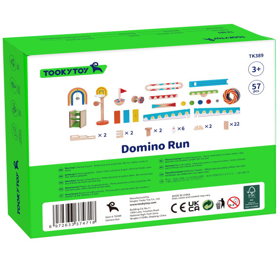 TOOKY TOY Domino Ball Track