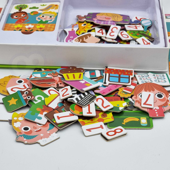 TOOKY TOY Wooden Puzzle Magnetic Box