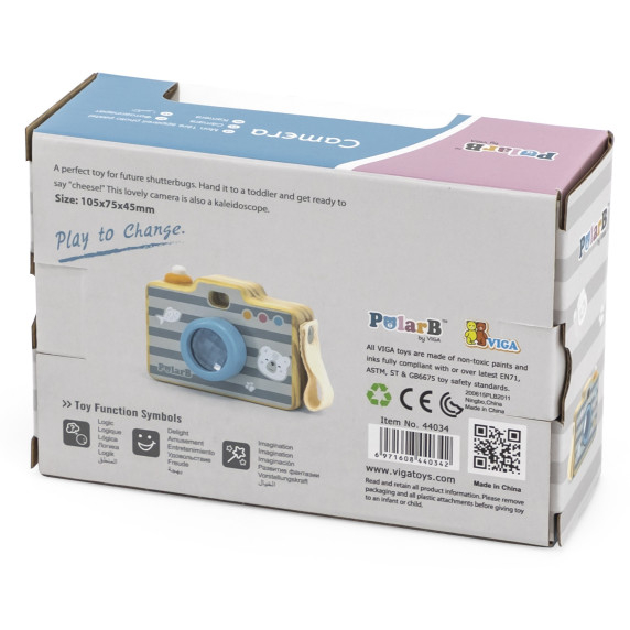 VIGA PolarB Wooden Kaleidoscope Camera for Children