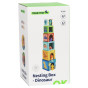 TOOKY TOY Wooden Blocks Educational Puzzle + 6 Play Figures 12 pcs.