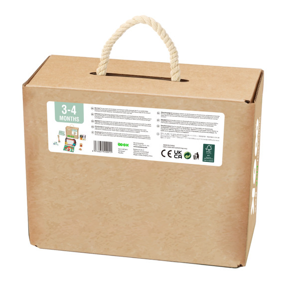 TOOKY TOY Box XXL Montessori Educational 6in1 Sensory Box 3-4 Months