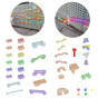 MASTERKIDZ Ball Track Construction Set STEM Board 209 pieces