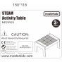 MASTERKIDZ Wooden Educational Table + STEM WALL ACCESSORIES