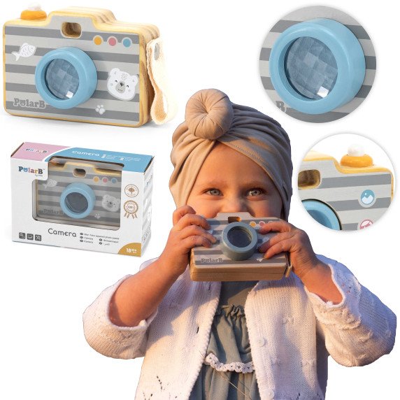 VIGA PolarB Wooden Kaleidoscope Camera for Children