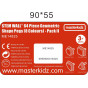MASTERKIDZ Set of 64 Geometric Shaped Pegs for STEM Boards