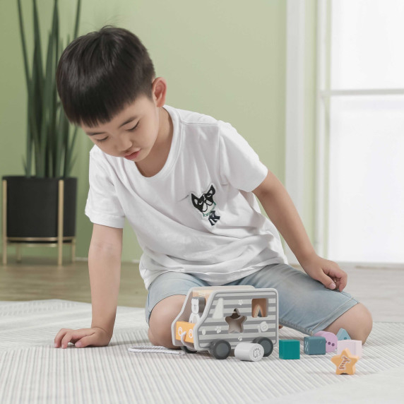 VIGA Wooden Pull-Along Car