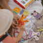 TOOKY TOY Wooden 5-in-1 Animal Lacing Game