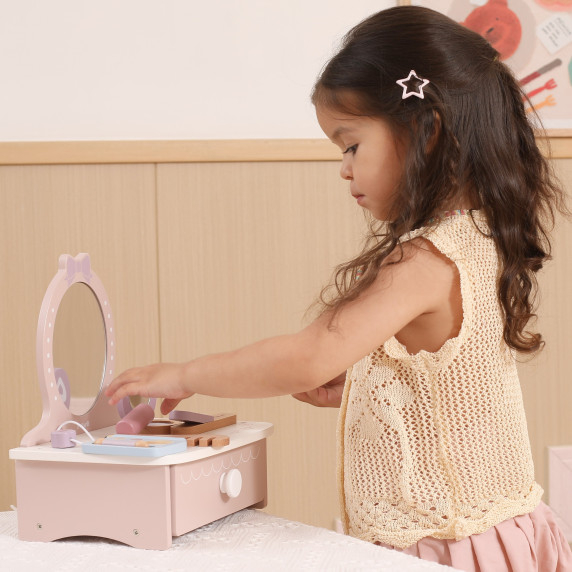 Viga Wooden Dressing Table with Accessories Little Princess Corner