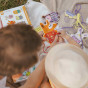 TOOKY TOY Wooden 5-in-1 Animal Lacing Game