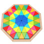 TOOKY TOY Octagonal Puzzle Wooden Mosaic Educational (73 pcs.)