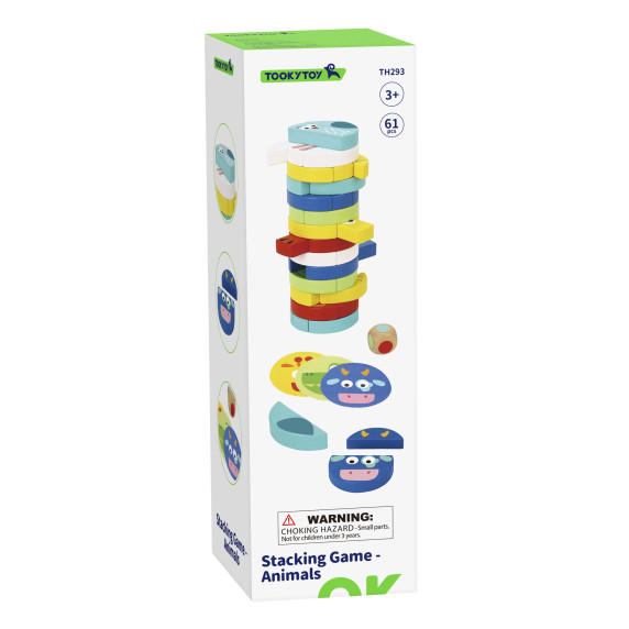 TOOKY TOY Skill Game Animal Blocks FSC Certified