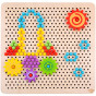TOOKY TOY Montessori Mosaic Puzzle with Pins Climbing 88 pcs.