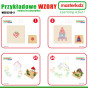 MASTERKIDZ Wooden Educational Table + STEM WALL ACCESSORIES + 135 Blocks