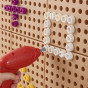 MASTERKIDZ Colorful Screws 5 Shapes for STEM Creative Board 512 Pieces Mix Colors