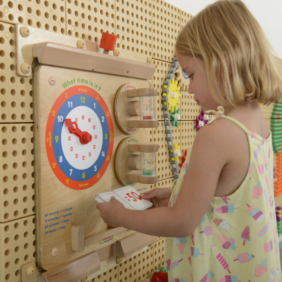 MASTERKIDZ Learning to Read the Clock Flex Wall Educational Board