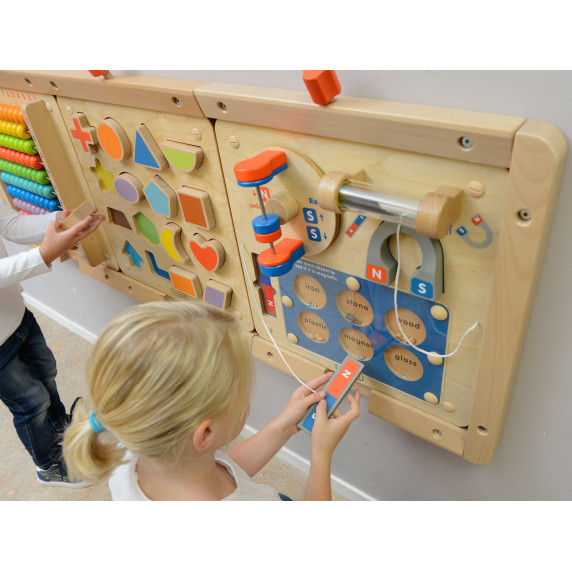 MASTERKIDZ Learning about Magnetic Attraction - Flex Montessori Wall Board