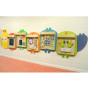 MASTERKIDZ Flex Wall Mounting System for 5 Educational Boards - Caterpillar