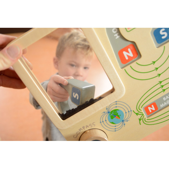 MASTERKIDZ Magnetic Play Educational Board Montessori Compass