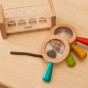 MASTERKIDZ Set of Wooden Magnifying Glasses with Container