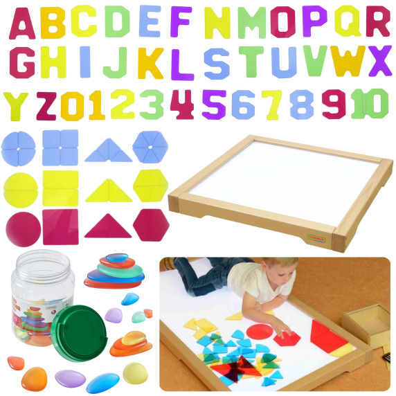 MASTERKIDZ LED Sensory Box Panel + Accessories Set