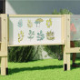 CLASSIC WORLD EDU Wooden Double-Sided Chalk Board - Magnetic Educational