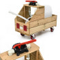 CLASSIC WORLD EDU Wooden Water Cart for Watering + Hose