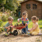 CLASSIC WORLD EDU Metal Garden Wheelbarrow for the Garden Beach Sandbox