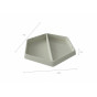 MASTERKIDZ Hexagonal Sand and Water Play Table with 2 Compartments and Adjustable Height