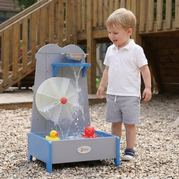 CLASSIC WORLD EDU Wooden Water Wheel Educational Garden Toy